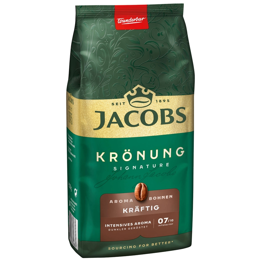 Kaffeepackung von Jacobs Krönung mit starkem Aroma und Intensität 07/10