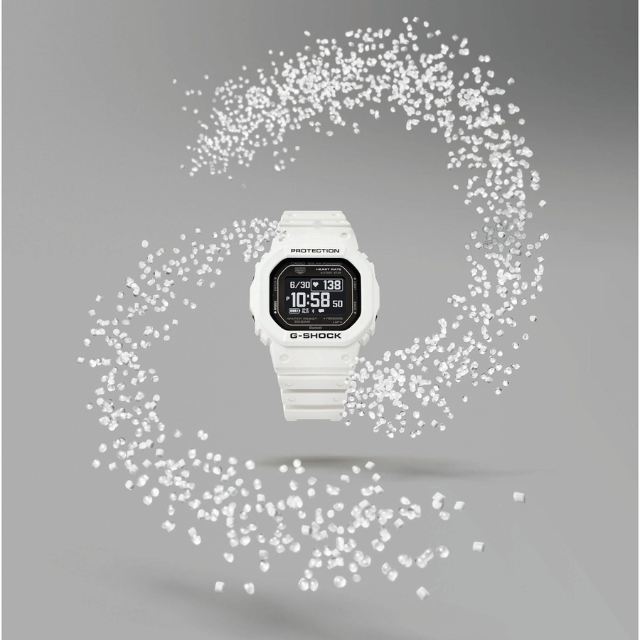 CASIO G-Shock Smartwatch DW-H5600-7ER Solar Bluetooth 45mm weiß digital B-WARE