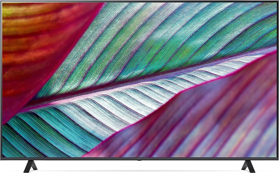 Fernseher mit bunten Blättern, Nahaufnahme, lebendige Farben, Natur, Kunst