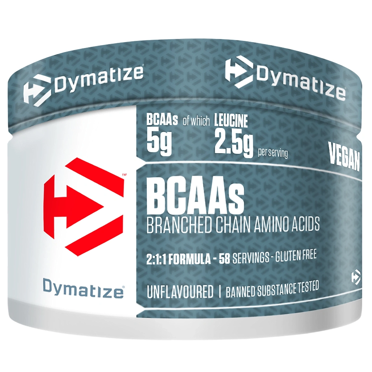 Dymatize BCAA-Nahrungsergänzungsmittel, vegan, glutenfrei, 58 Portionen, unflavored.