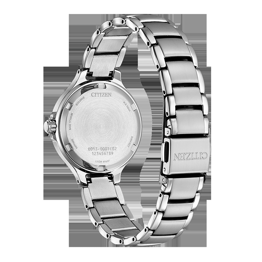 CITIZEN Damen Armbanduhr EW2681-81L Eco-Drive Titan 30 mm Datum blau B-WARE