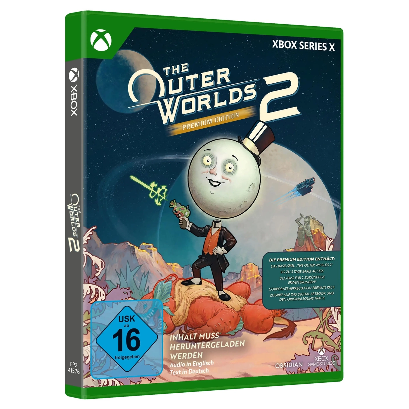 Das Spiel "The Outer Worlds 2" für Xbox Series X, Premium Edition.