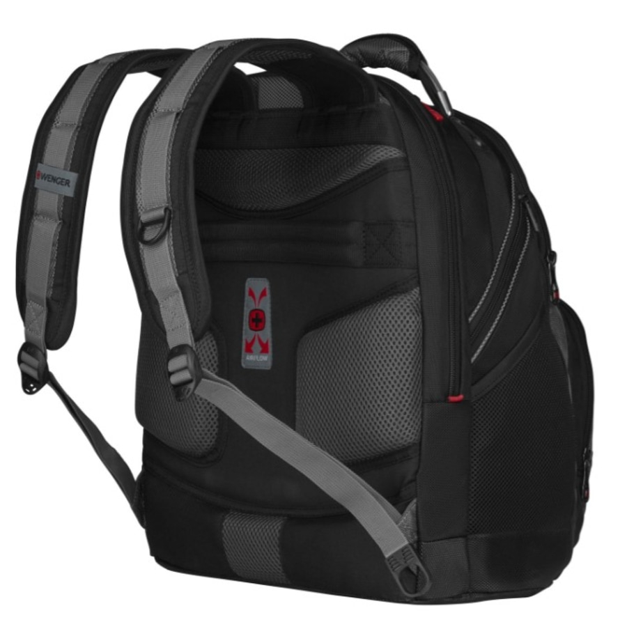 WENGER Laptop-Rucksack 16'' mit Tablet-Fach 26 L Schwarz Grau Rot