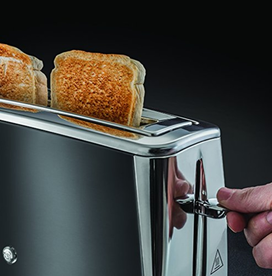 RUSSELL HOBBS Langschlitz-Toaster Luna Moonlight Grey 23251-56 1420W 6 Stufen