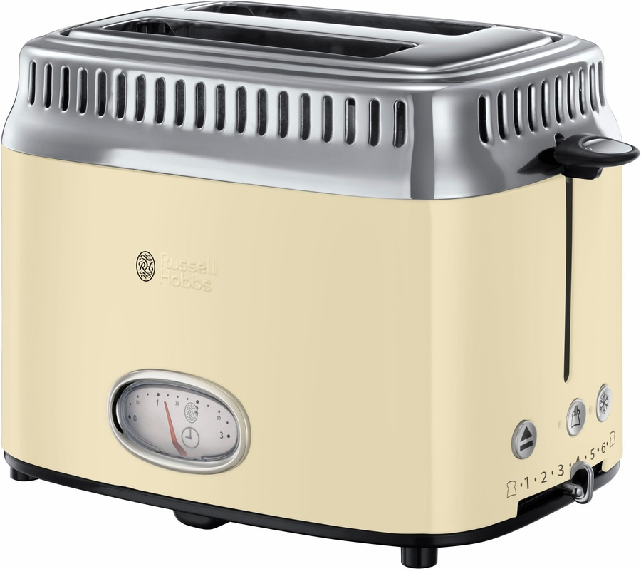 RUSSELL HOBBS Toaster Retro Vintage Cream 21682-56 Auftaufunktion 1300W 6 Stufen