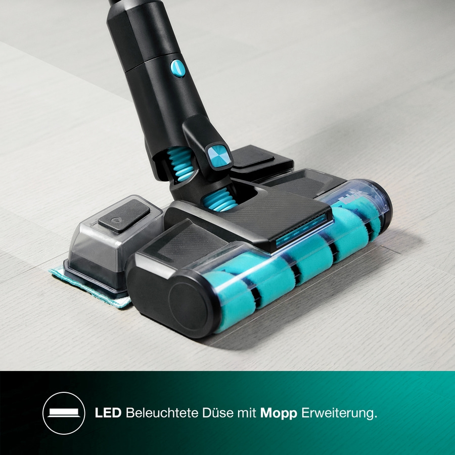 LED beleuchtete Düse mit Mopp Erweiterung.