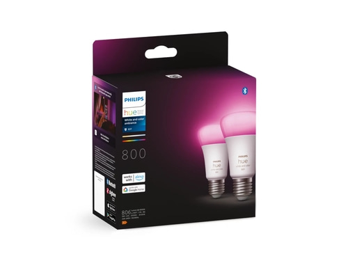 PHILIPS 2er Set Hue White And Color Ambiance 800 E27 Bluetooth Leuchtmittel NEU