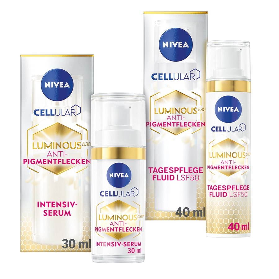 NIVEA Cellular Luminous630® Tagespflege LSF50 40ml + Intensiv Serum 30ml Set