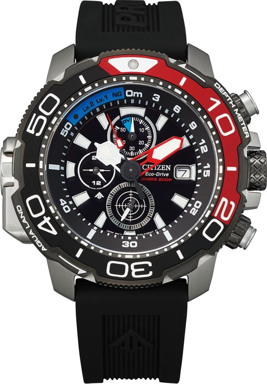 CITIZEN Herren Armbanduhr Promaster BJ2167-03E Chronograph Eco-Drive 47mm B-WARE