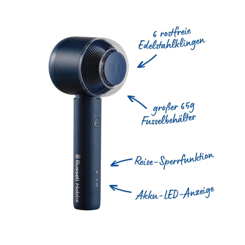 RUSSELL HOBBS Fusselrasierer Fusselentferner Revive Fabric Shaver 27660-56 USB-C RUSSELL HOBBS Fusselrasierer Fusselentferner Revive Fabric Shaver 27660-56 USB-C