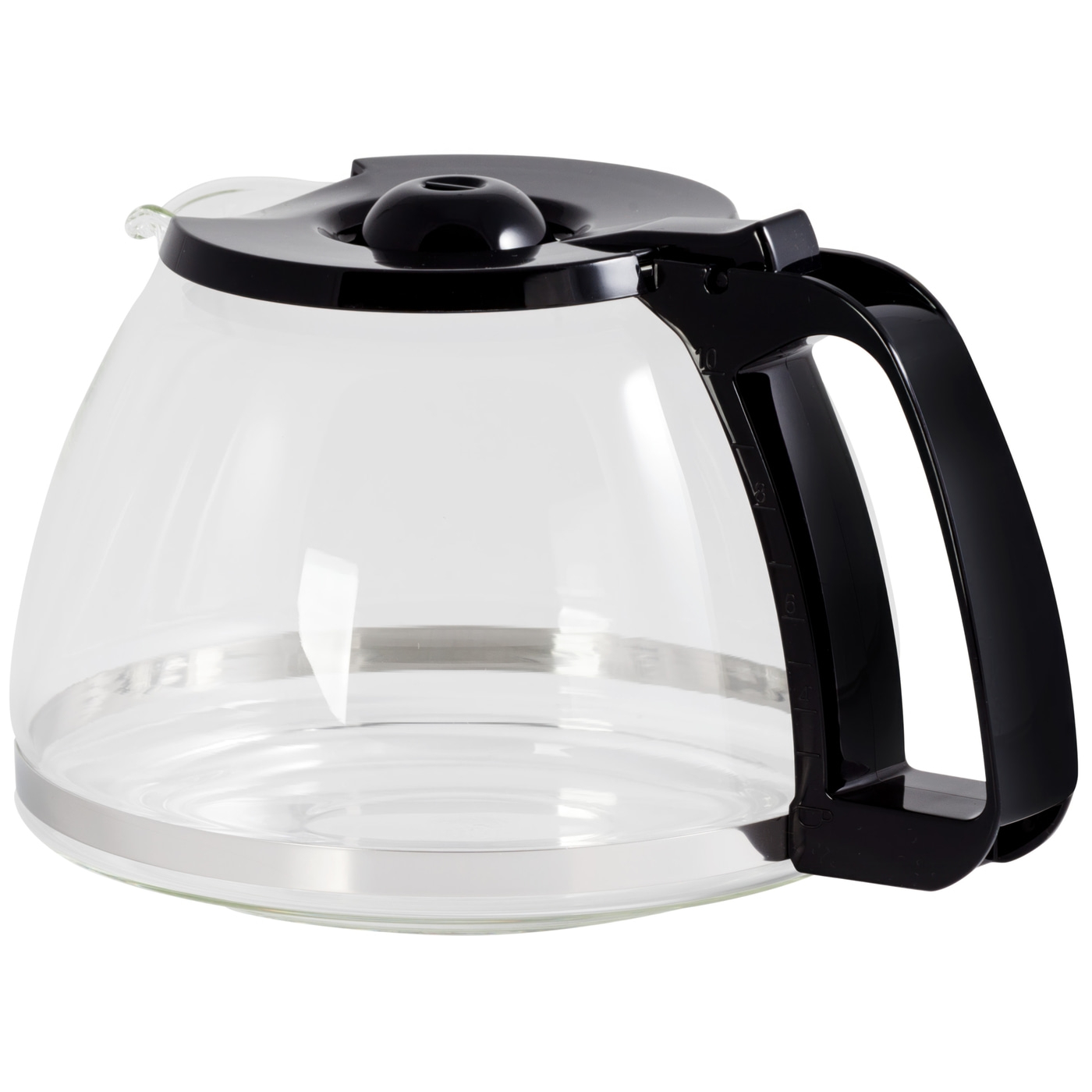 MELITTA Glaskanne Easy Ersatzkanne schwarz für Filterkaffeemaschine