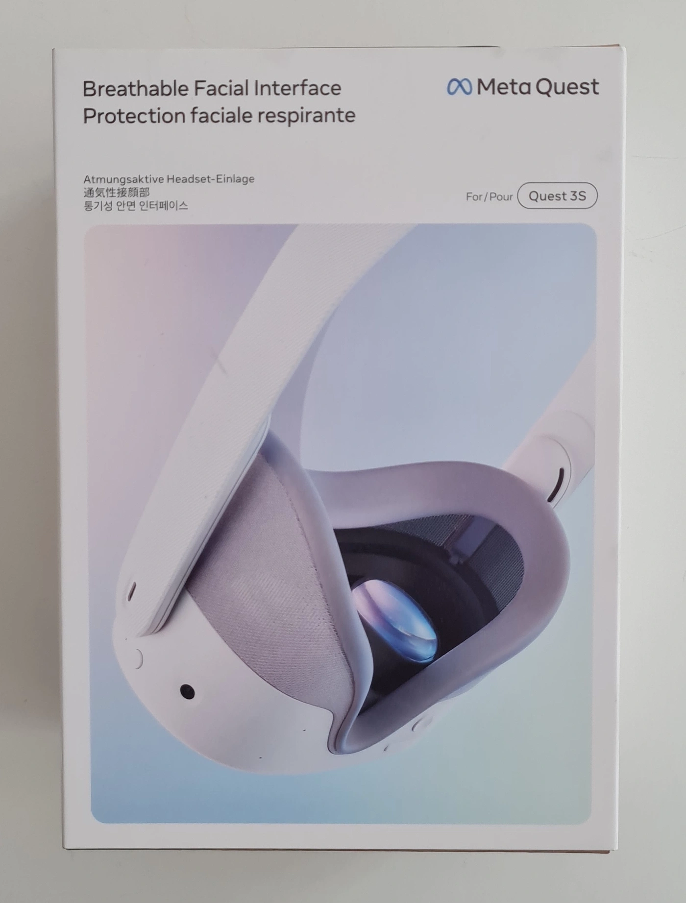META Quest 3S Atmungsaktive Headset Einlage VR Zubehör Gesichtspolster NEU