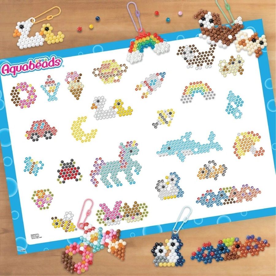 EPOCH GAMES Aquabeads Komplett Set Schlüsselanhänger Bastelset Perlen basteln