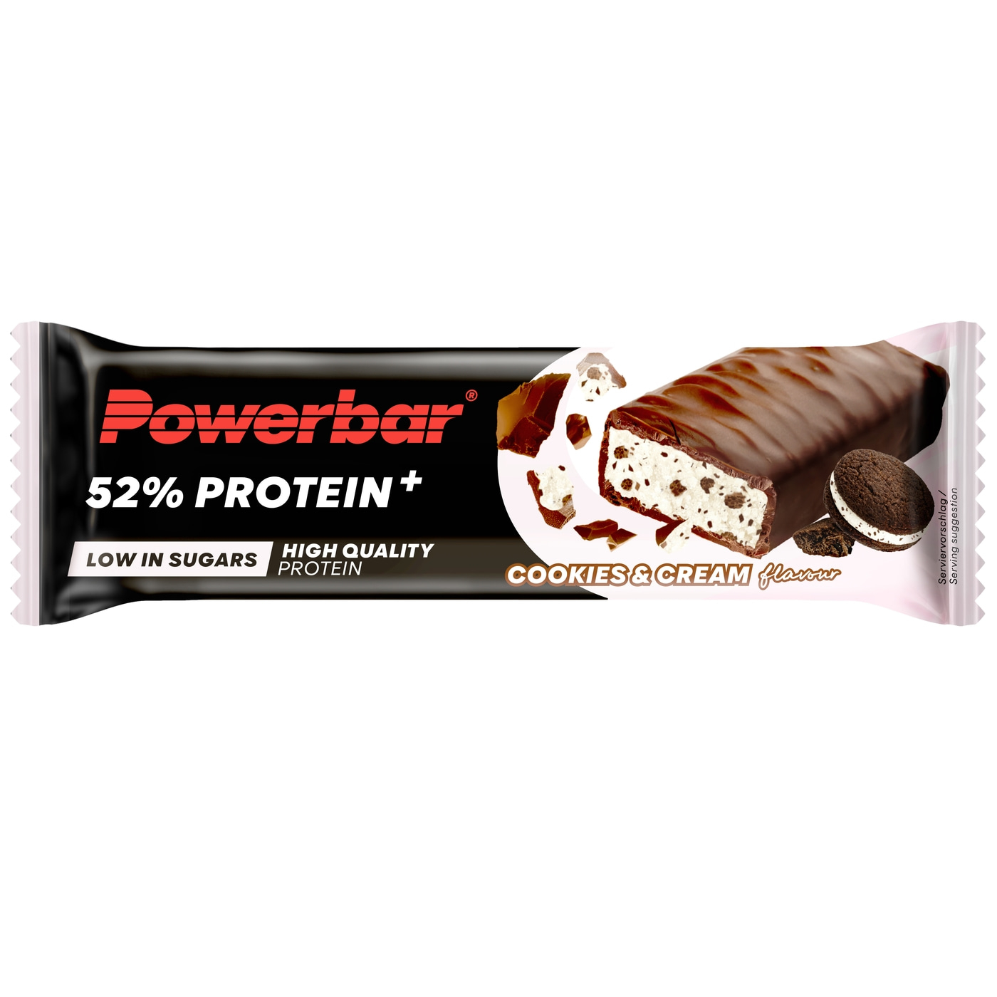 POWERBAR 52% Protein Plus Cookies&Cream 20x50g High Protein Low Sugar Riegel