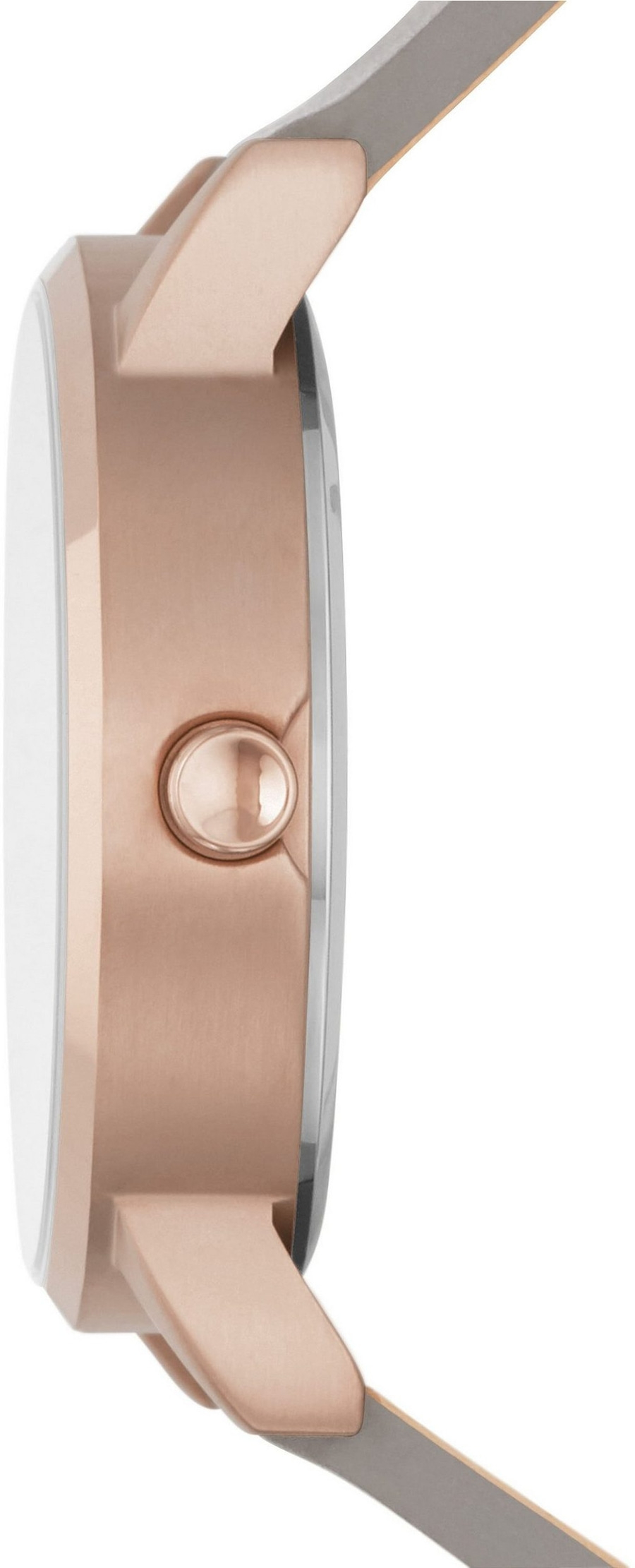 DKNY Damen Armbanduhr SOHO NY2341 Quarzuhr Lederarmband 34mm grau/rosé B-WARE