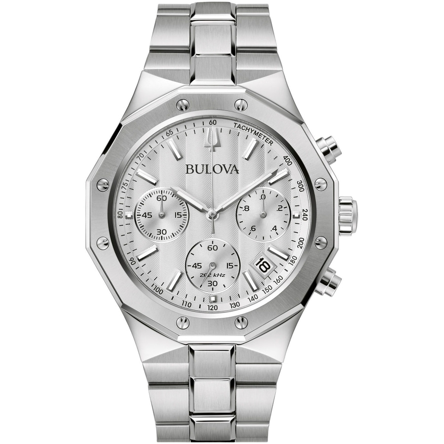 BULOVA Armbanduhr 96B408 Herrenuhr Quarz Saphirglas 45 mm Edelstahl B-WARE