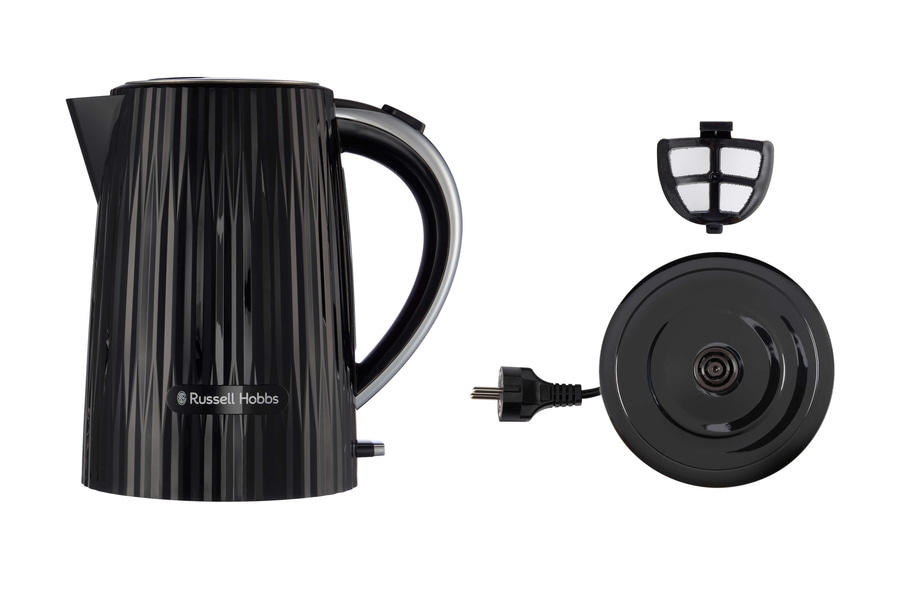 RUSSELL HOBBS Wasserkocher Eden 27361-70 Schwarz 1,7L Wasserstandsanzeige 2400 W