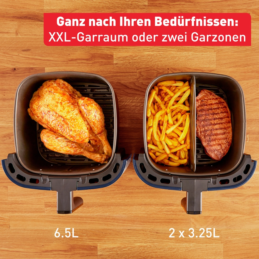 TEFAL Heißluftfritteuse Air Fryer XXL 6,5 L Fritteuse Easy Fry & Grill 1830 Watt
