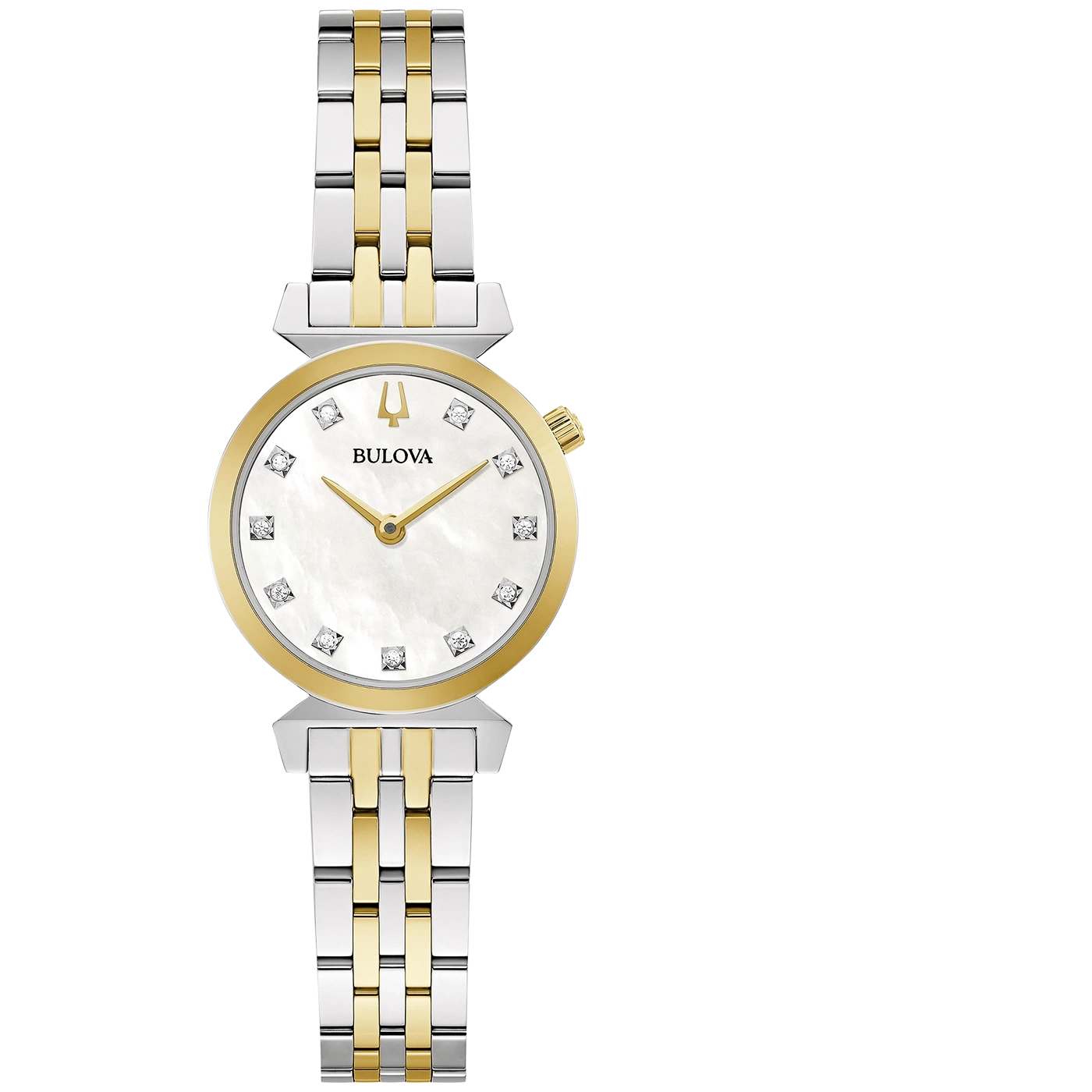 Bulova 98P202 Armbanduhr Damenuhr 24 mm Edelstahl Saphirglas Faltschließe B-Ware