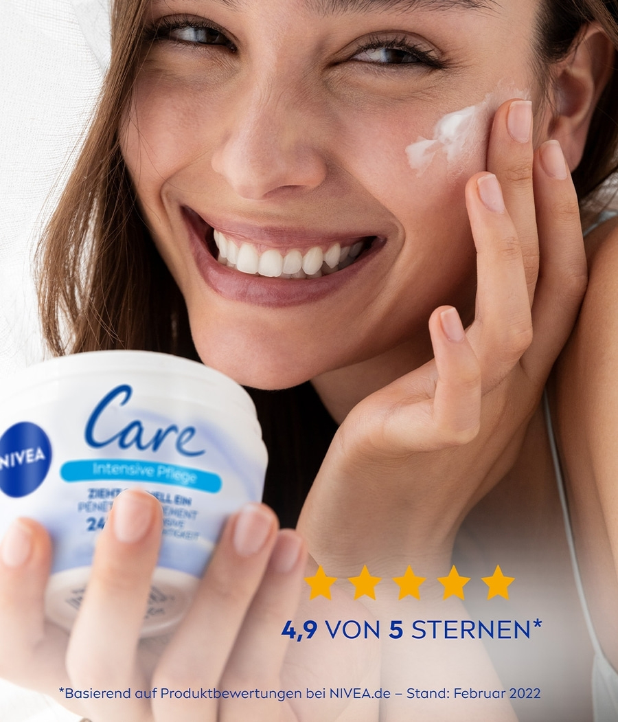 NIVEA Care Pflegecreme 24h+ Feuchtigkeit schnell einziehend Body Lotion 2x 400ml