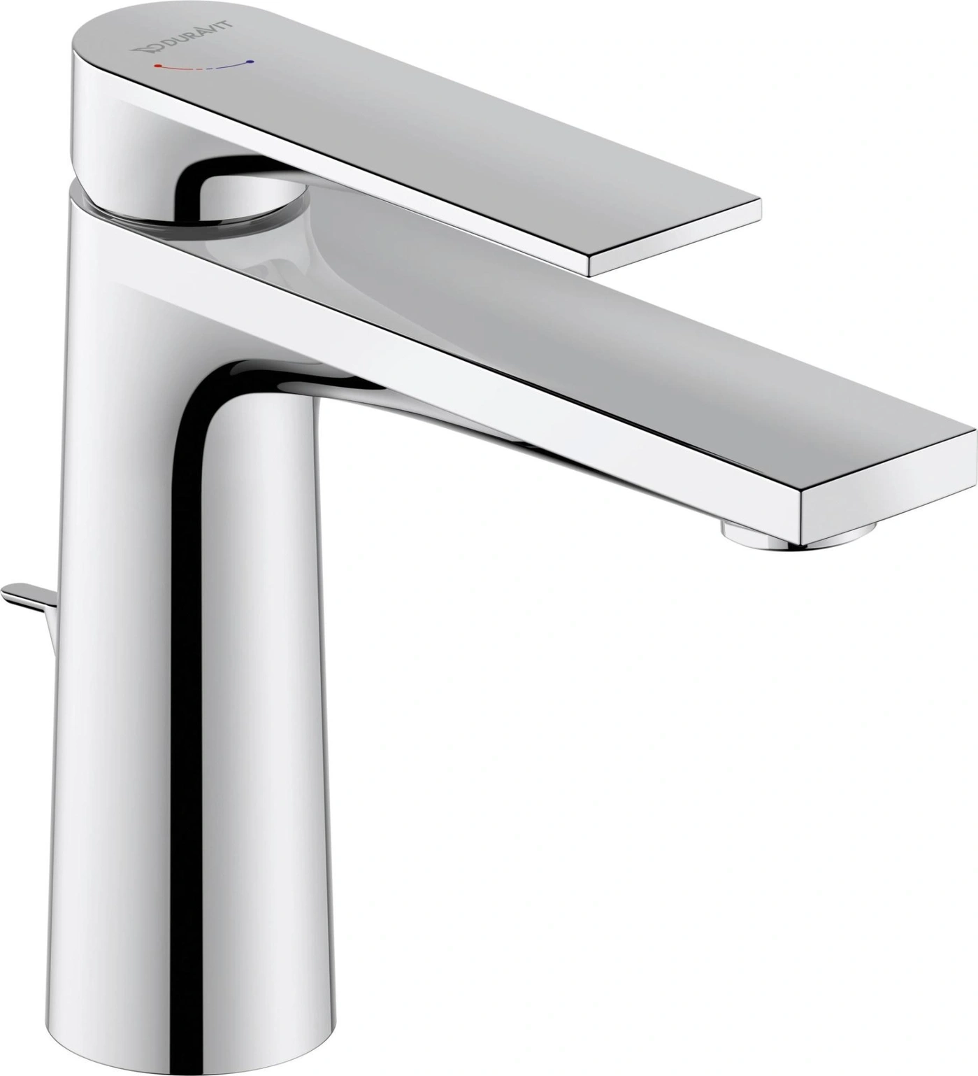 Chrom-Wasserhahn, glänzend, modern, Badezimmer, Duravit, Wasserhahn, Metall, Design, Sanitär