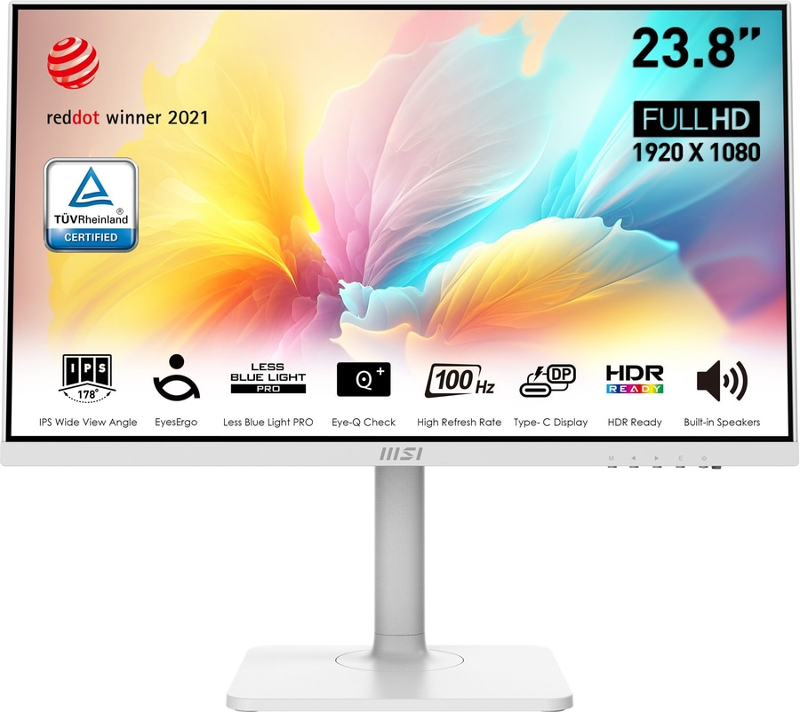 23,8 Zoll Full HD Monitor mit IPS-Panel, 100Hz und USB-C