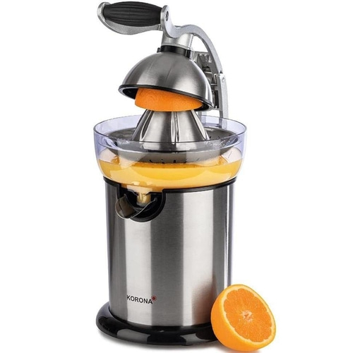 KORONA Zitruspresse 27050 350ml 130Watt Edelstahlgehäuse langlebig Silber NEU