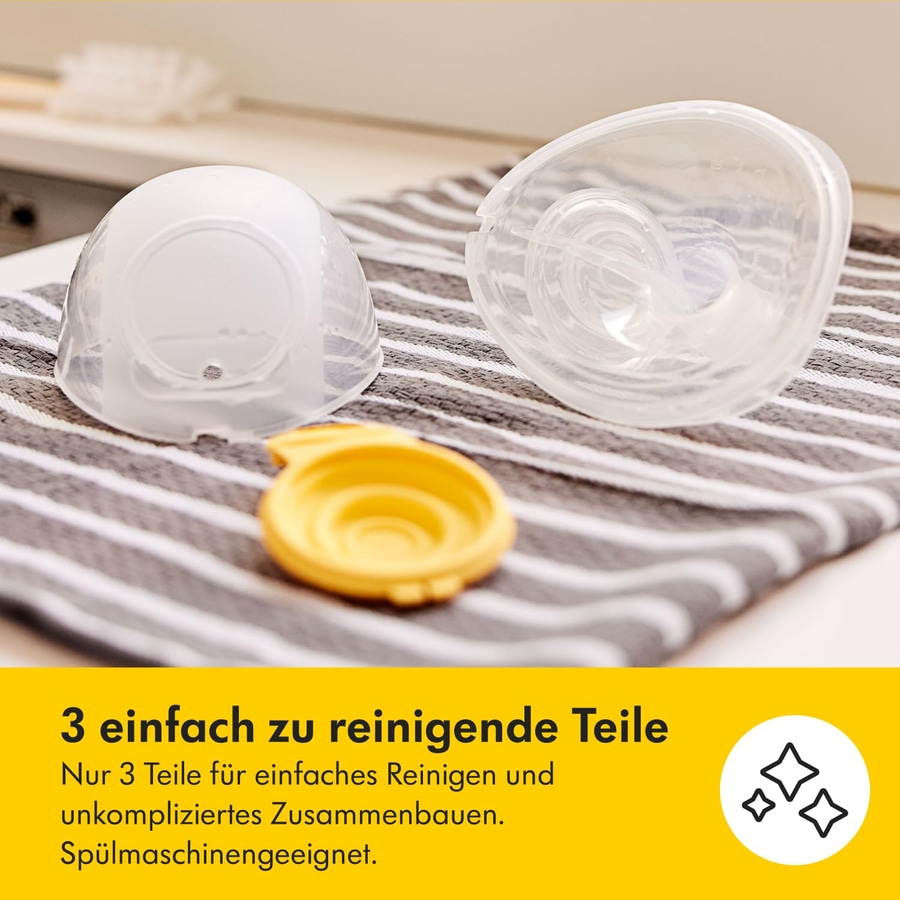 Stillzubehör mit 3 Teilen, einfach zu reinigen, spülmaschinengeeignet.