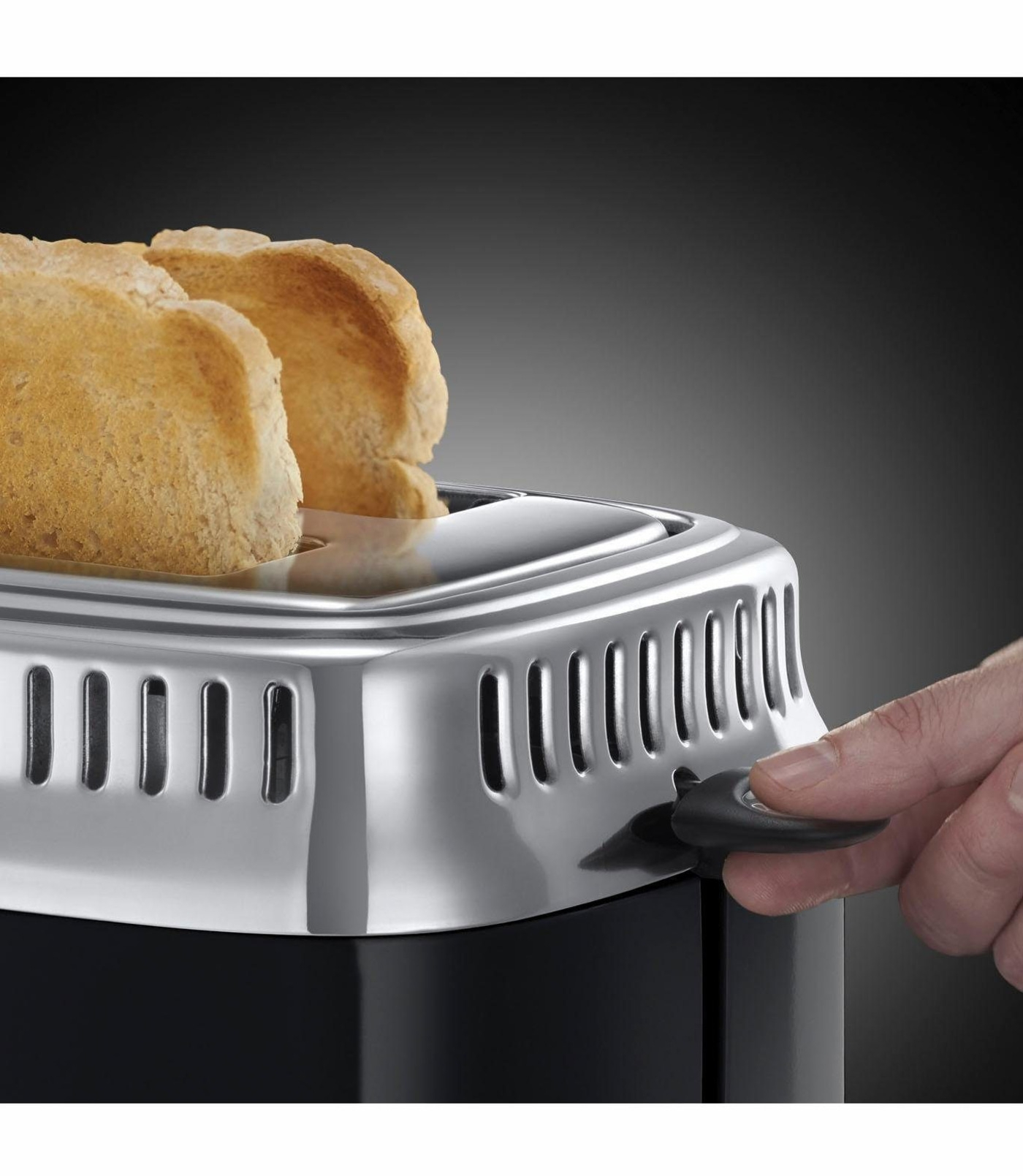 RUSSELL HOBBS Toaster Retro Classic Noir 21681-56 2 Scheiben 6 Stufen 1300 W