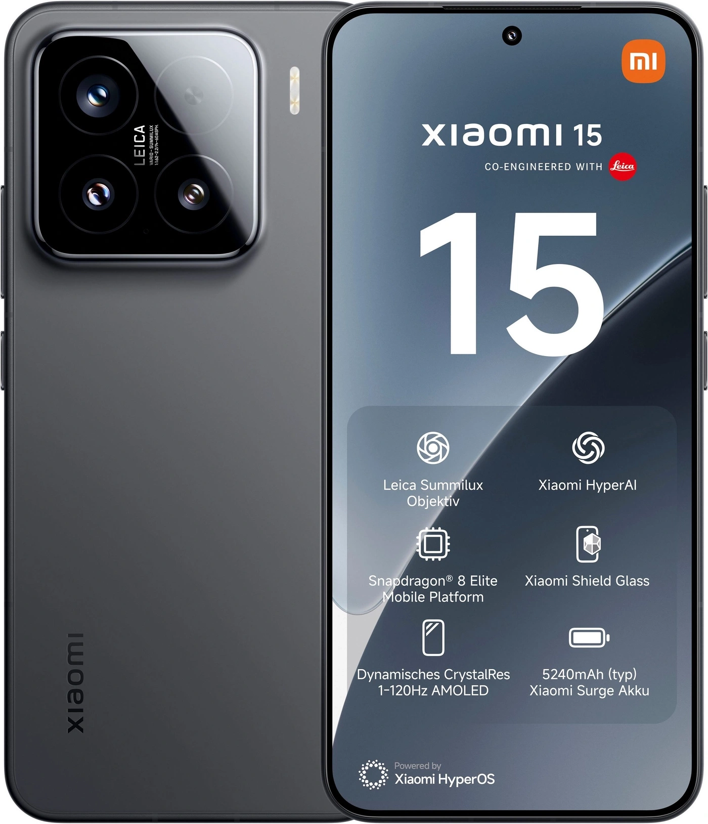 Xiaomi 15 Handy mit Leica Kameras und Snapdragon Prozessor, Display und Akku