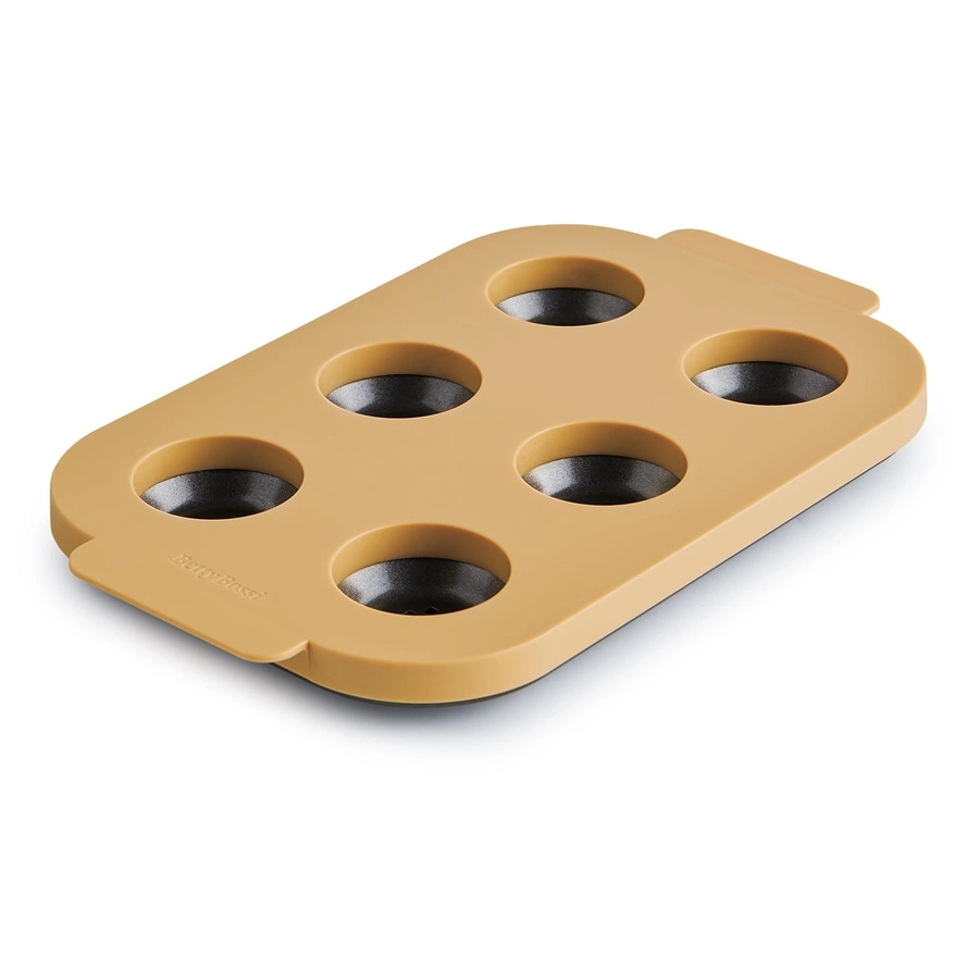 BETTY BOSSI Backset Mini-Brötchen Backform Brötchen Kunststoff Grau Beige NEU