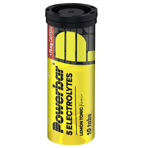POWERBAR 5 Electrolytes Lemon Tonic Brausetabletten 120 Stück 75mg Koffein