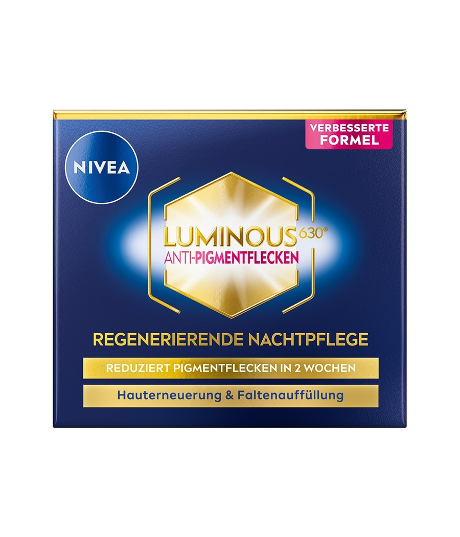 NIVEA Nachtpflege LUMINOUS630® Anti-Pigmentflecken regenerierend Antifalten 50ml