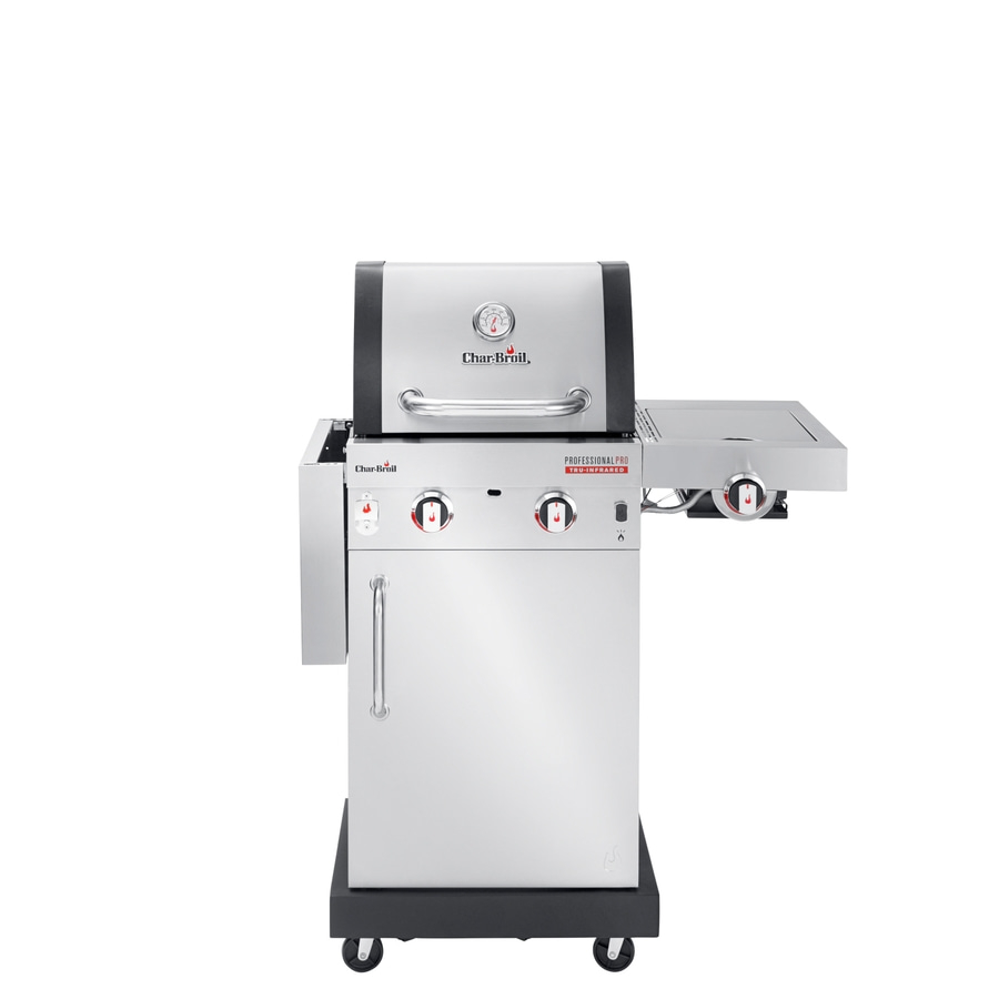 Char-Broil Gasgrill, Edelstahl, professionell, mit Rädern, für den Außenbereich