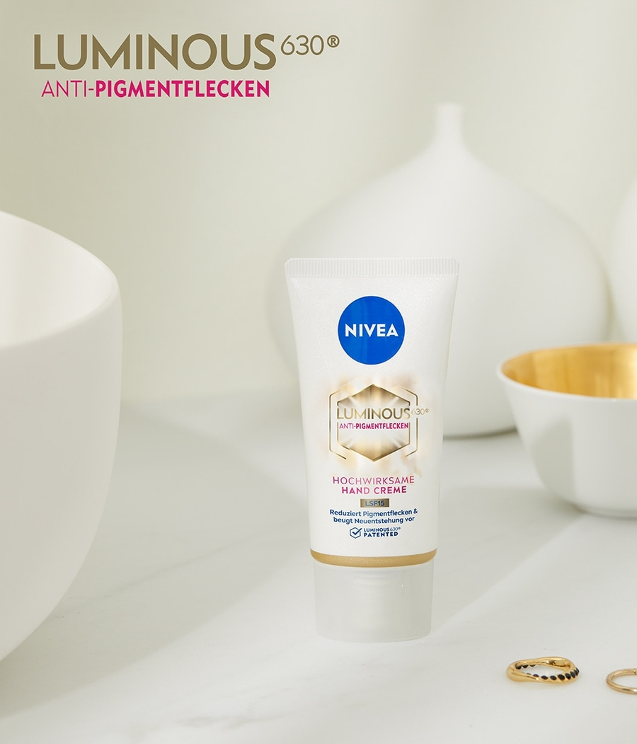 NIVEA LUMINOUS 630® Anti-Pigmentflecken Hand Creme Hyaluronsäure LSF15 2 x 50ml