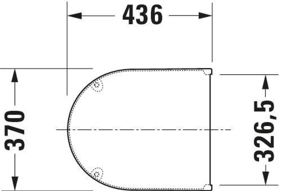 DURAVIT Toilettendeckel WC-Sitz Starck 3 Sitz  370 x 436 x 38 mm B-Ware