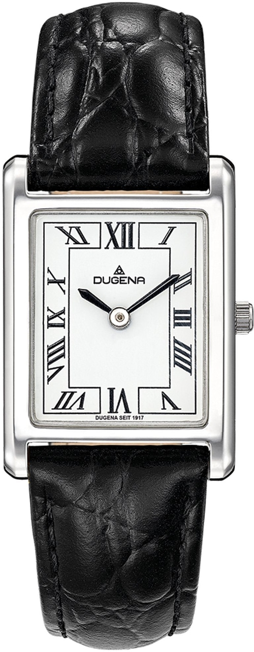 DUGENA 4460700 Armbanduhr Damen Lederarmband Edestahlgehäuse Quarz B-WARE
