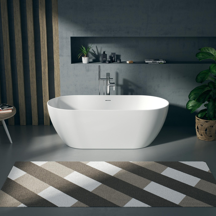 DURAVIT DuraKanto Oval Badewanne 1600x750 mm  Wanne Weiß 2 Rückenschräge