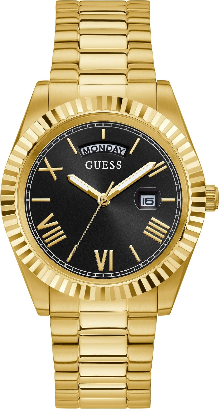 Guess Herrenarmbanduhr Quarzuhr GW0265G3 CONNOISSEUR Edelstahl 42 mm B-WARE