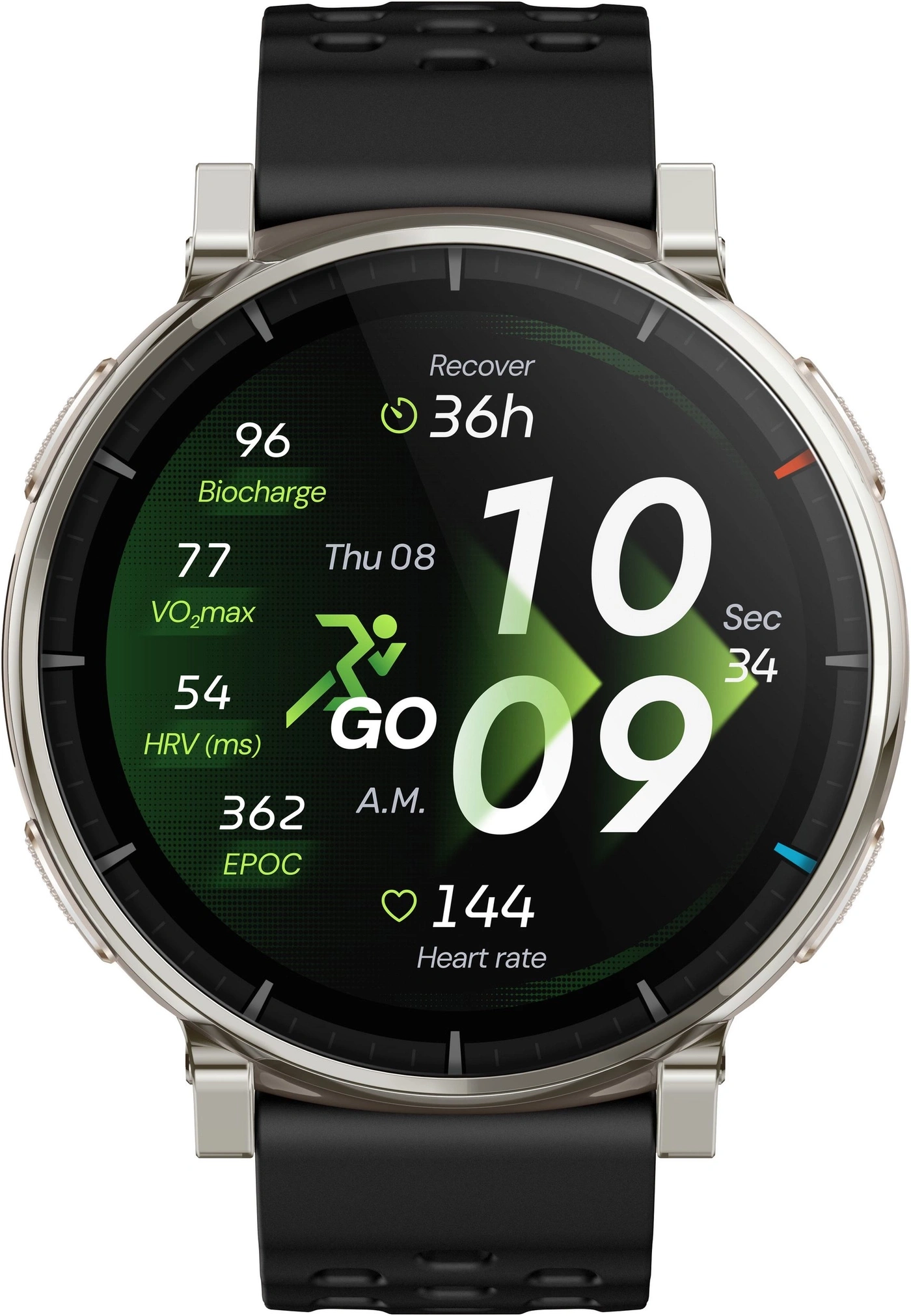 Amazfit Active 3 Apex Silver 1.32" AMOLED Saphirglas EKG IP68 Bluetooth 5.3