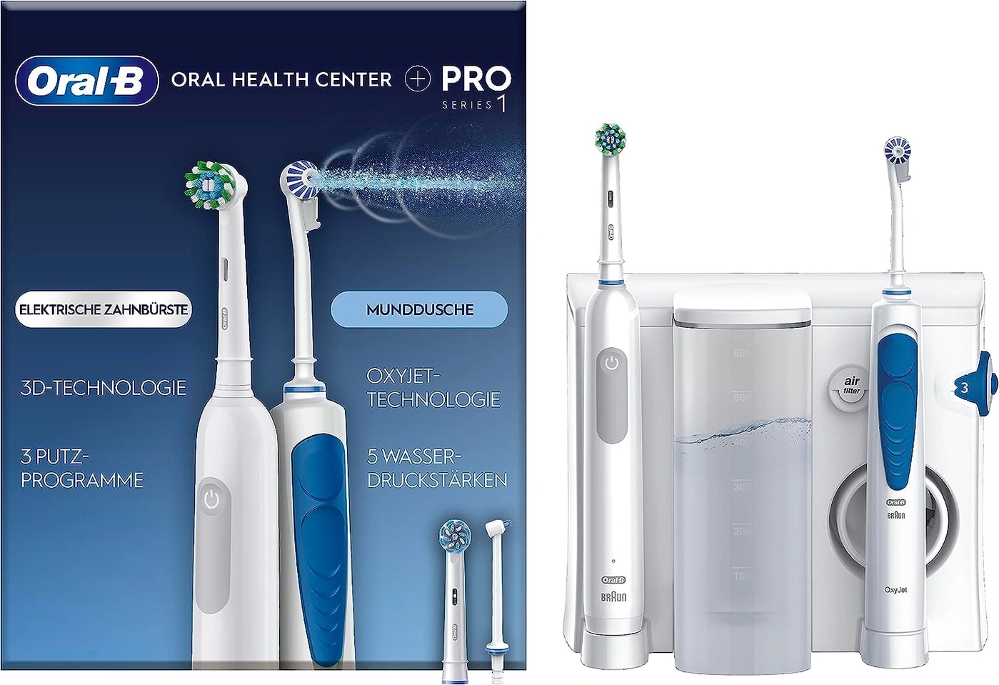 Oral-B Pro elektrische Zahnbürste und Munddusche Set