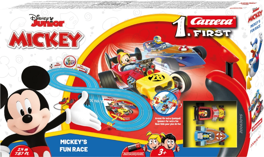 Mickey Mouse Rennstrecke, Carrera First, Disney Junior, Spielzeug für Kinder ab 3 Jahren