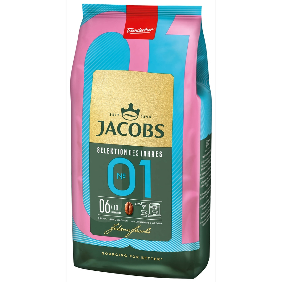 JACOBS Kaffeebohnen Selektion des Jahres No. 1 ganze geröstete Bohnen 2 x 1 kg