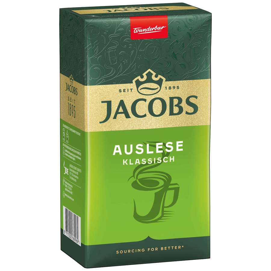 JACOBS Filterkaffee Auslese Klassisch 12x500g Pulver-Kaffee gemahlen Röstkaffee