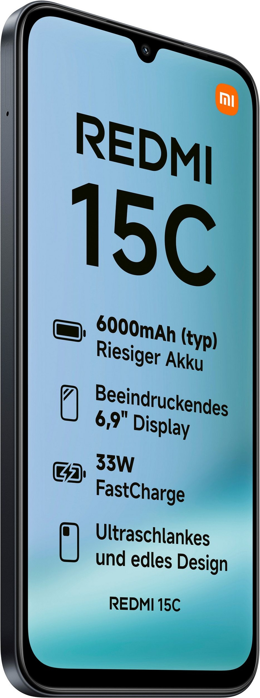 XIAOMI Redmi 15C 6,9Zoll 4G Smartphone 128GB Dual-SIM Midnight Black B-WARE