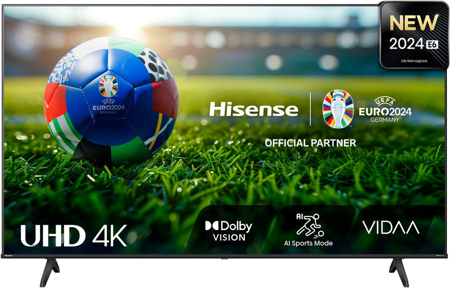 HISENSE 65E6NT LED-Fernseher 165 cm/65 Zoll 4K UHD Smart-TV Triple Tuner B-WARE