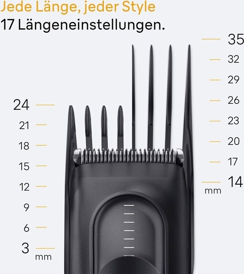 BRAUN Haar- und Bartschneider HC5530 Haarschneider Trimmaufsätze schwarz B-Ware