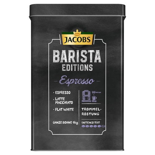 JACOBS Dose im Barista Editions Espresso-Design für Kaffeebohnen