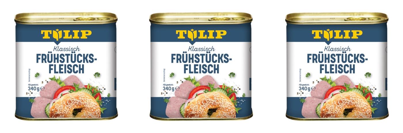 TULIP 3x 340g Frühstücksfleisch Original Dänische Delikatesse Konservendose NEU