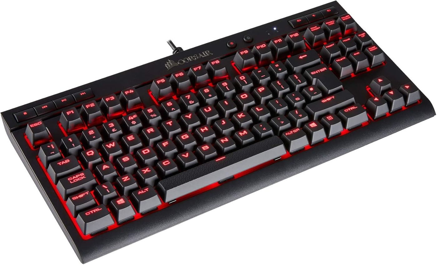 Corsair K63 Mechanische Gaming Tastatur Cherry MX Red Blau LED TKL QWERTZ Layout
